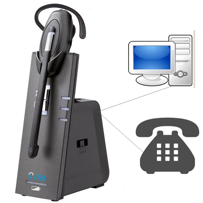 IPN W880 cuffia multi uso pc telefono Cuffia per computer e telefono fisso IPN W880